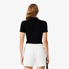 Polo Slim Fit L.12.D em Algodão Canelado - Foto 5