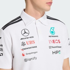 Camisa Polo adidas Mercedes - Amg Petronas F1 Team Engineers Masculina - Foto 5