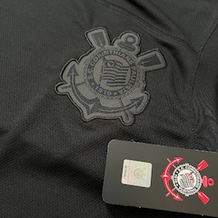 Camisa Regata do Corinthians All Black Bordado Coimbra - Masculina - Foto 2