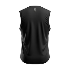 Camisa Regata do Corinthians All Black Bordado Coimbra - Masculina - Foto 3
