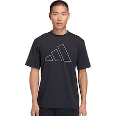 Camiseta adidas Logotipo Workout Essentials Feelready Masculina - Foto 1