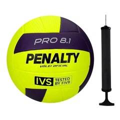 Kit Bola Volei Penalty 8.1 Pro XXVI + Bomba de Ar - Foto 1