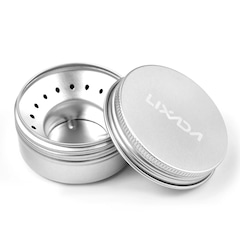 Mini Fogareiro Gold Sports Para Acampamento Portátil a Álcool Com Tampa e apoiador - Foto 2