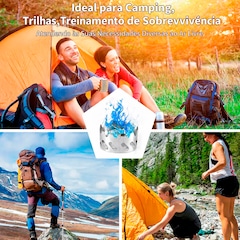 Mini Fogareiro Gold Sports Para Acampamento Portátil a Álcool Com Tampa e apoiador - Foto 8