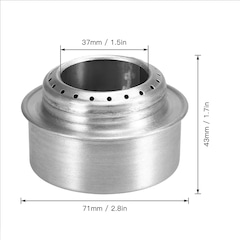 Mini Fogareiro Gold Sports De Acampamento Portátil a Álcool Com Tampa - Acampamento e Caminhadas - Foto 3