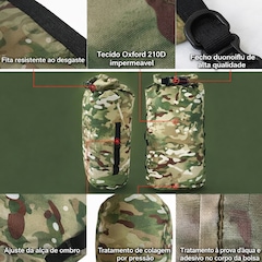 Mochila Dobrável Gold Sports Camuflada Dry Bag  35 Litros - Foto 5
