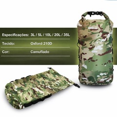 Mochila Dobrável Gold Sports Camuflada Dry Bag  35 Litros - Foto 6