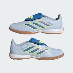 Chuteira Futsal Infantil Adidas Predator League de Língua Dobrável - Foto 8
