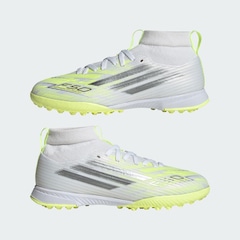 Chuteira Society Infantil Adidas Cano Alto F50  Sparkfusion League - Foto 8