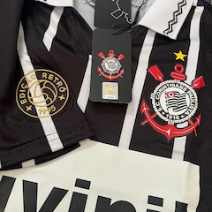Camiseta Polo do Corinthians Retrô 1995 Suvinil Listrada Coimbra - Masculino - Foto 2