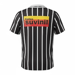 Camiseta Polo do Corinthians Retrô 1995 Suvinil Listrada Coimbra - Masculino - Foto 3