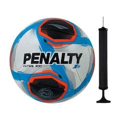 Kit Bola Futsal Penalty S11 500 R2 XXV + Bomba de Ar - Foto 1