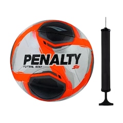 Kit Bola Futsal Penalty S11 500 R2 XXV + Bomba de Ar - Foto 1
