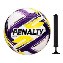 Kit Bola Society Penalty Líder XXVI + Bomba de Ar - Foto 1