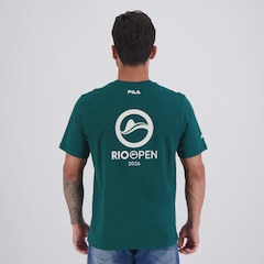 Camiseta Fila Regular Premium Rio Open 26 Masculina - Foto 4