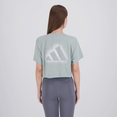 Camiseta Cropped Adidas PGR G T Feminina - Foto 4