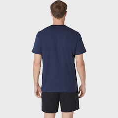 Camiseta ASICS Spiral Logo Graphic Cotton Blend Masculino - Foto 2