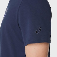 Camiseta ASICS Spiral Logo Graphic Cotton Blend Masculino - Foto 5