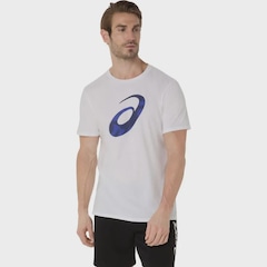 Camiseta ASICS Spiral Logo Graphic Cotton Blend Masculino - Foto 1