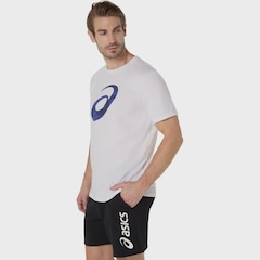 Camiseta ASICS Spiral Logo Graphic Cotton Blend Masculino - Foto 3