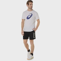 Camiseta ASICS Spiral Logo Graphic Cotton Blend Masculino - Foto 6