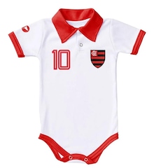 Body Torcida Baby Polo Flamengo Infantil - Foto 1