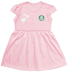 Vestido Canelado Palmeiras Torcida Baby 274CR Infantil - Foto 1