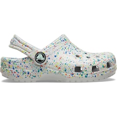 Sandália Crocs Classic Glow Paint Splatter Clog T - Infantil - Foto 1