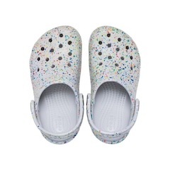 Sandália Crocs Classic Glow Paint Splatter Clog T - Infantil - Foto 5