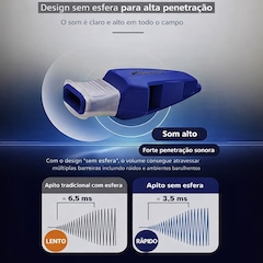 Apito Gold Sports Whale Pro c/ Bocal de Silicone e Cordão de Pescoço - Alta Intensidade Voley - Foto 4