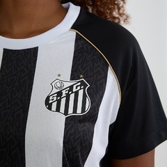 Camisa do Santos Mosaico Braziline - Feminino - Foto 4