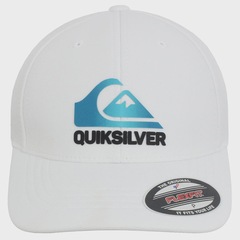 Boné Aba Curva Quiksilver Soft Hologram White Importado - Masculino - Foto 2