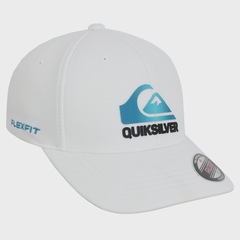 Boné Aba Curva Quiksilver Soft Hologram White Importado - Masculino - Foto 3