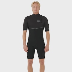 Short John Rip Curl E-Bomb 2/2mm Zip Free Black Importado - Masculino - Foto 2