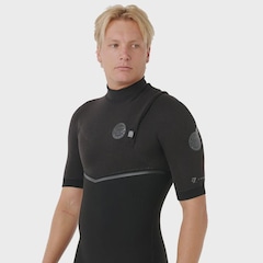 Short John Rip Curl E-Bomb 2/2mm Zip Free Black Importado - Masculino - Foto 3