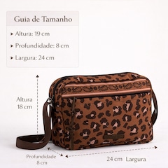 Bolsa Ziriguidum Farm Viajante Safari Estampa - Foto 5