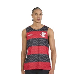 Camiseta Regata Braziline Flamengo Dupla Face Conexão Masculina - Foto 1