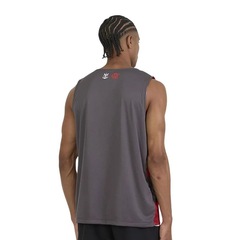 Camiseta Regata Braziline Flamengo Dupla Face Conexão Masculina - Foto 2