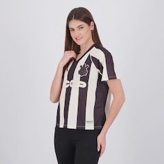 Camiseta Cropped Corinthians Box Raglan Feminina - Foto 3