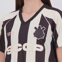 Camiseta Cropped Corinthians Box Raglan Feminina - Foto 5