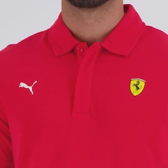 Camisa Polo PUMA Ferrari Jacquard Masculina - Foto 5