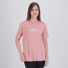 Camisa New Balance Linear Performance Feminina - Foto 1