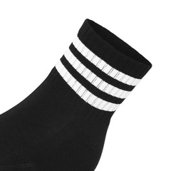 Kit Meias adidas Cano Médio Três Listras Pack com 3 Pares - Adulto - Foto 2