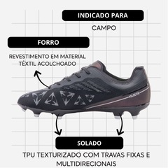 Kit Chuteira de Campo Umbro Velocita Decimo Premier + Meião - Adulto - Foto 3