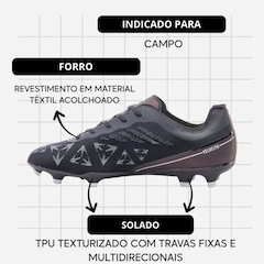 Chuteira de Campo Umbro Velocita Decimo Premier - Adulto - Foto 3