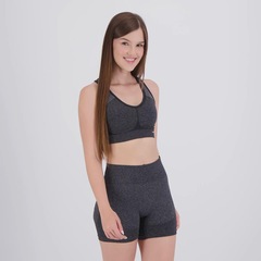 Kit Top Sem Costura + Shorts Selene Feminino - Foto 3