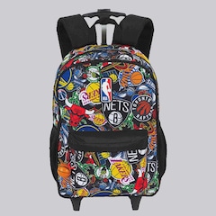 Mochila Rodas NBA Logos Colorida - Foto 1