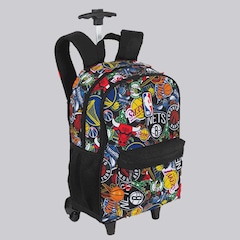 Mochila Rodas NBA Logos Colorida - Foto 2