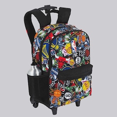 Mochila Rodas NBA Logos Colorida - Foto 5