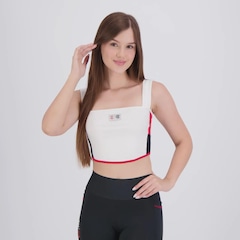 Camiseta Cropped Flamengo Cintilar Feminina - Foto 1